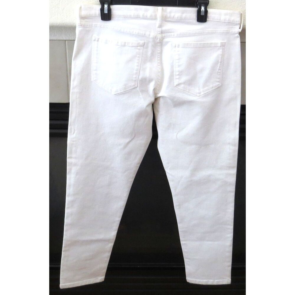 Banana Republic Women's Premium Denim White Skinny Ankle 31 EUC - Picture 7 of 11